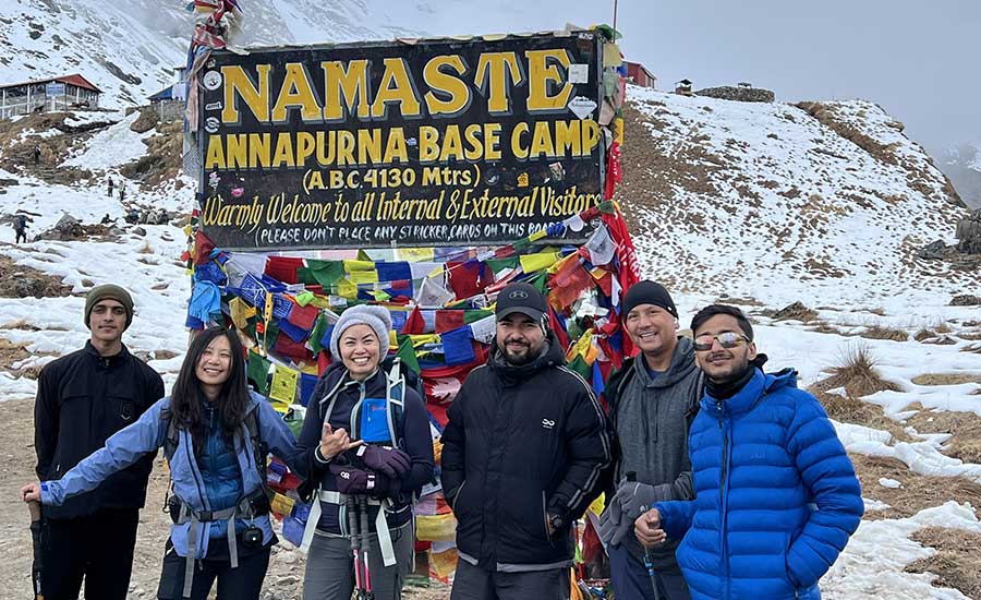 Annapurna Base Camp-trek afstand